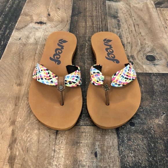 Reef Shoes - Reef Rainbow Flip Flot Sandals Size 7